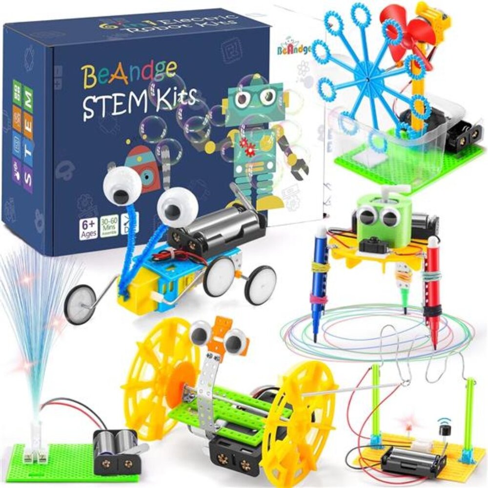 STEM Robotics Kit - 6 Set STEM Toys for Age 8-13 8-10, Kids Crafts for Girls